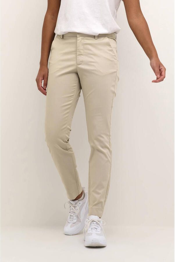 Kaffe Chino Pant Feather Gray Beige Dames - Foto 2