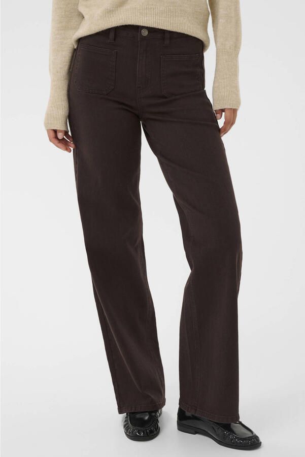 Kaffe regular fit jeans bruin