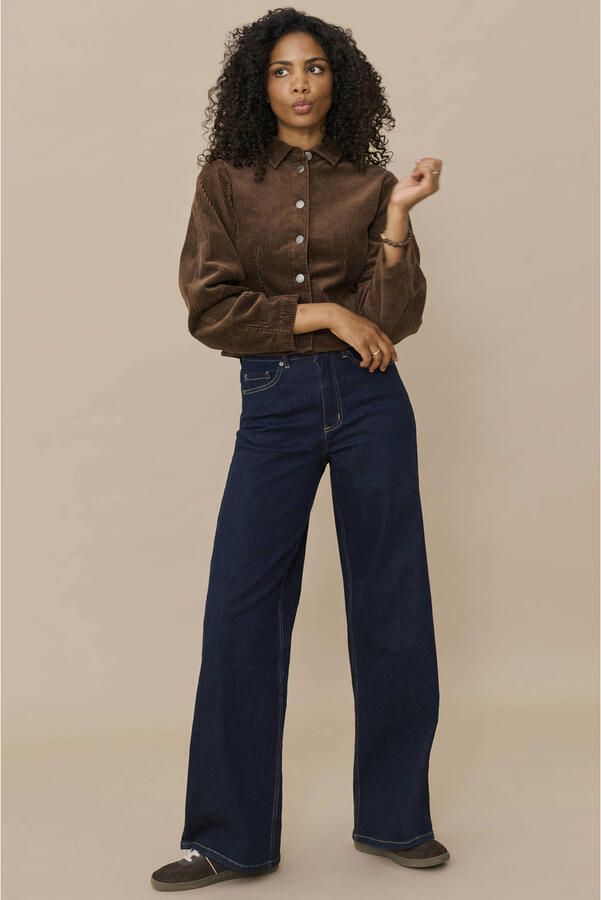 Kaffe regular fit jeans donkerblauw - Foto 3