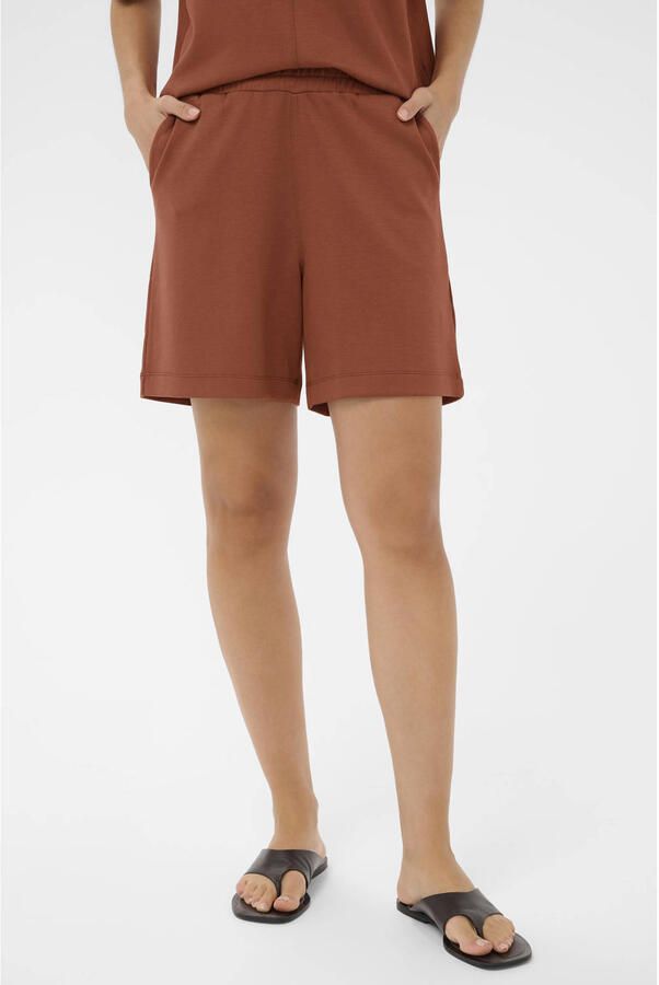 Kaffe regular high waist casual short bruin