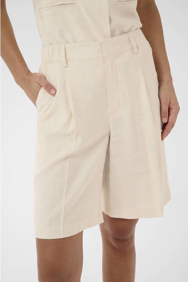 Kaffe regular waist chino short beige