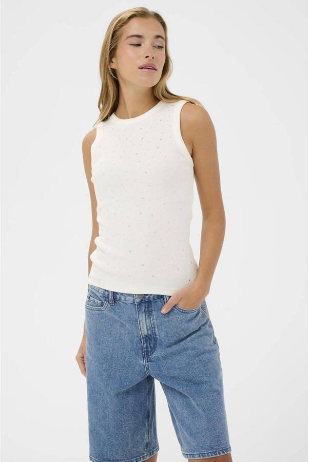Kaffe singlet ecru