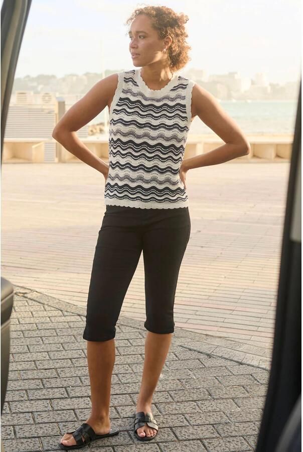 Kaffe skinny regular waist capri zwart - Foto 2