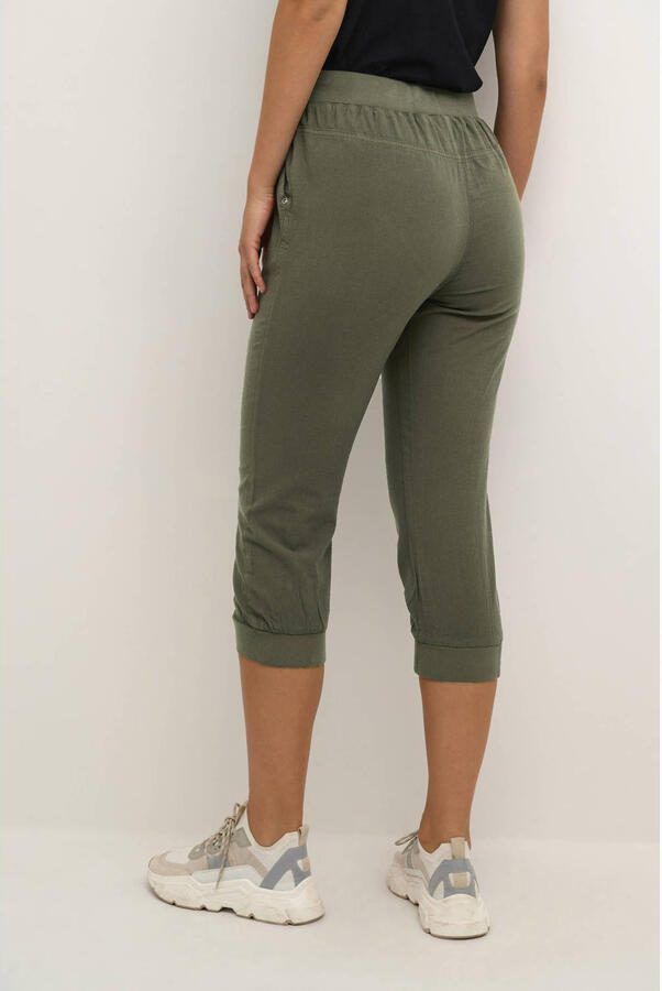 Kaffe Slim fit capribroek met steekzakken model 'Naya' - Foto 2