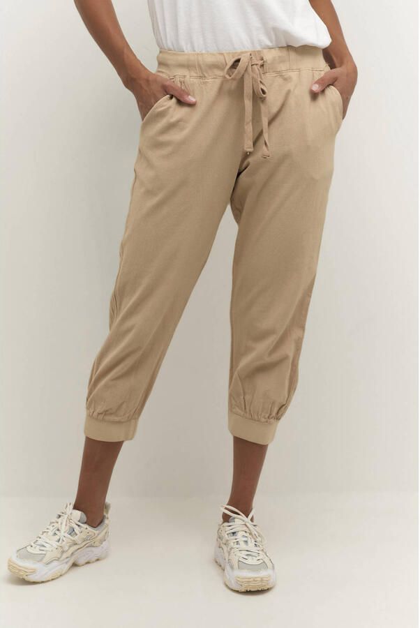 Kaffe cropped tapered fit capri Naya zand - Foto 2