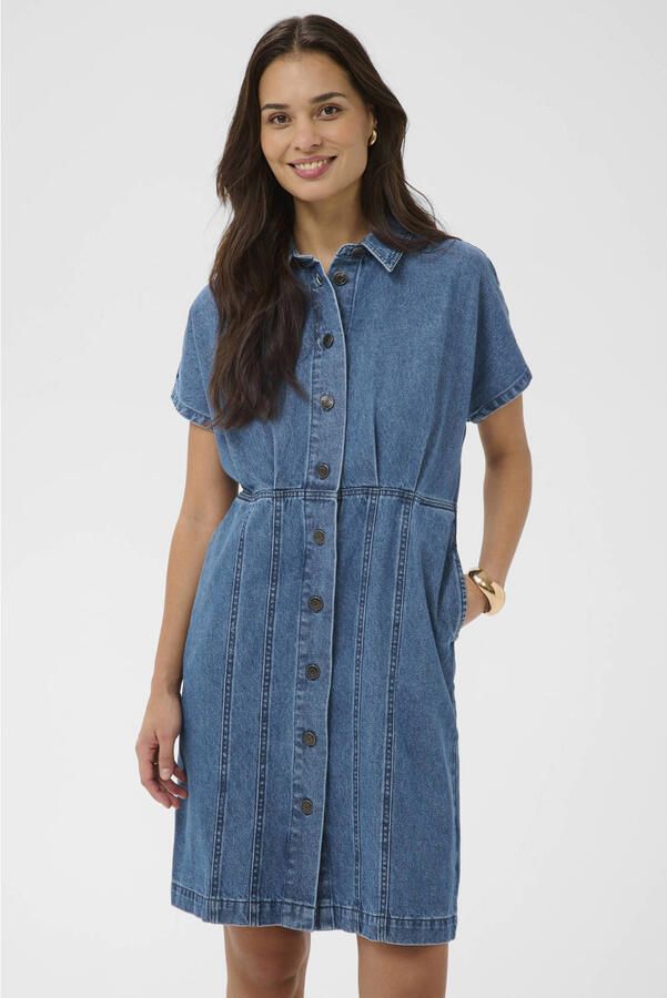 Kaffe spijkerjurk medium blue denim - Foto 3