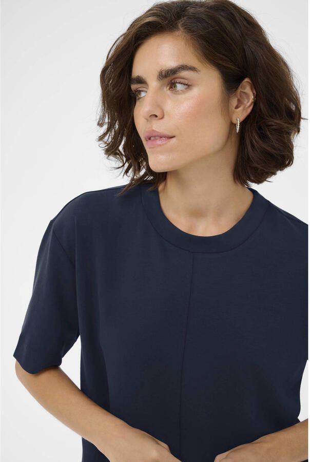 Kaffe T-shirt donkerblauw - Foto 3
