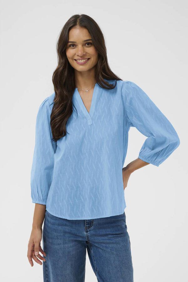 Kaffe top blauw
