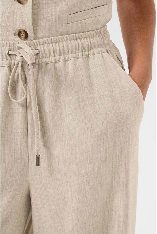 Kaffe wide leg broek zand - Foto 2