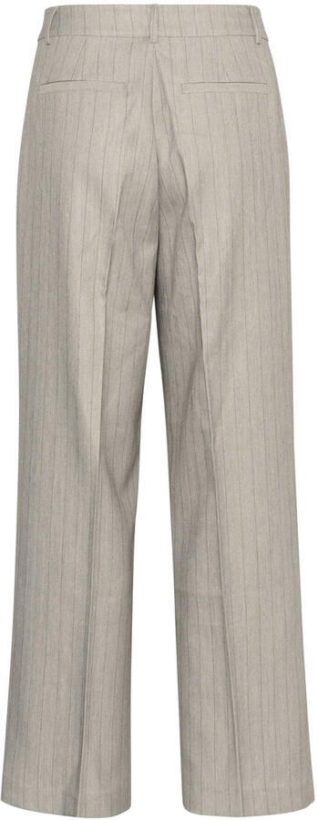 Kaffe Grijze Gestreepte Wijde Pijp Broek Gray Dames