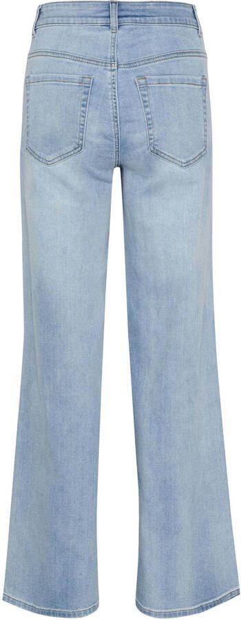 Kaffe Flared Jeans Light Blue Washed Denim Blue Dames - Foto 3