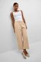Kaffe linnen cropped wide leg culotte KAnaya Culotte zand - Thumbnail 1