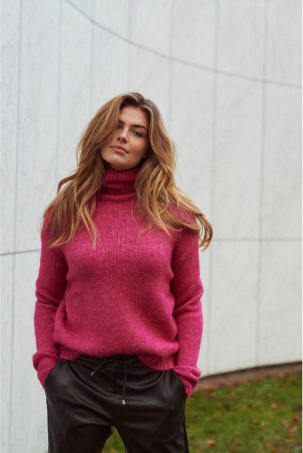Kaffe Gebreide pullover met opstaande kraag model 'Sarla'