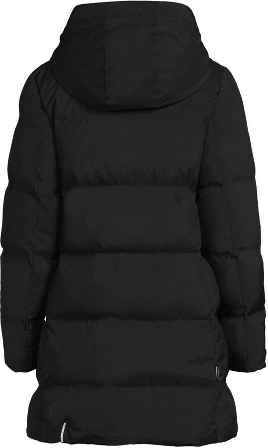 Khujo Regular fit lange jas in stiksels met logopatch model 'TANARE'