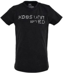 KIDDO T-shirt Morris met tekst zwart