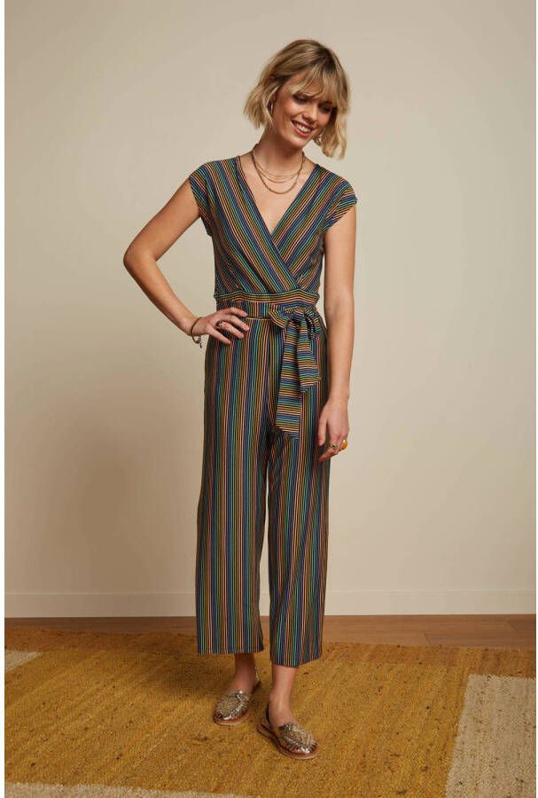 King Louie gestreepte jumpsuit Lot Midi Jumpsuit Mariani Stripe multi