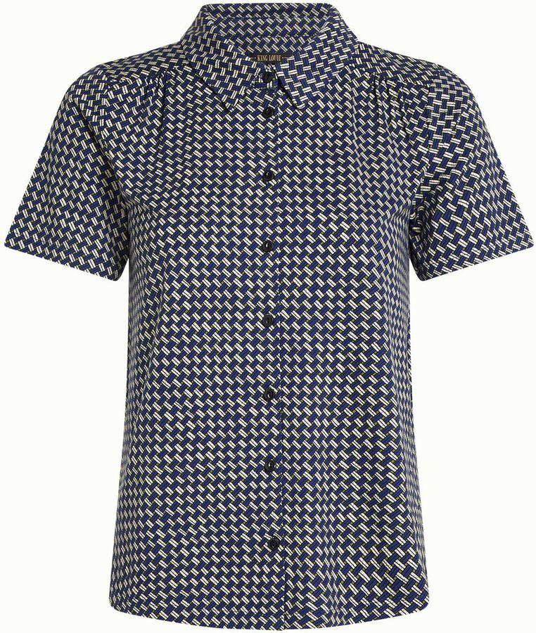 King Louie blouse blauw - Foto 2