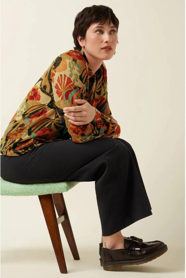 King louie Overhemd Maisie Blouse Dazz 10161 Black