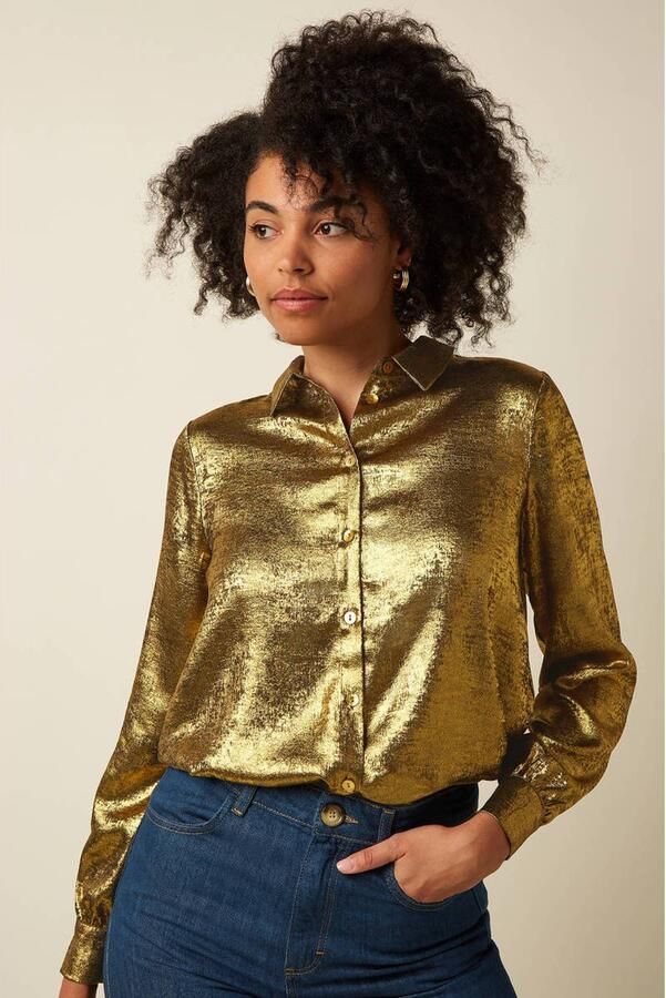 King Louie blouse goud