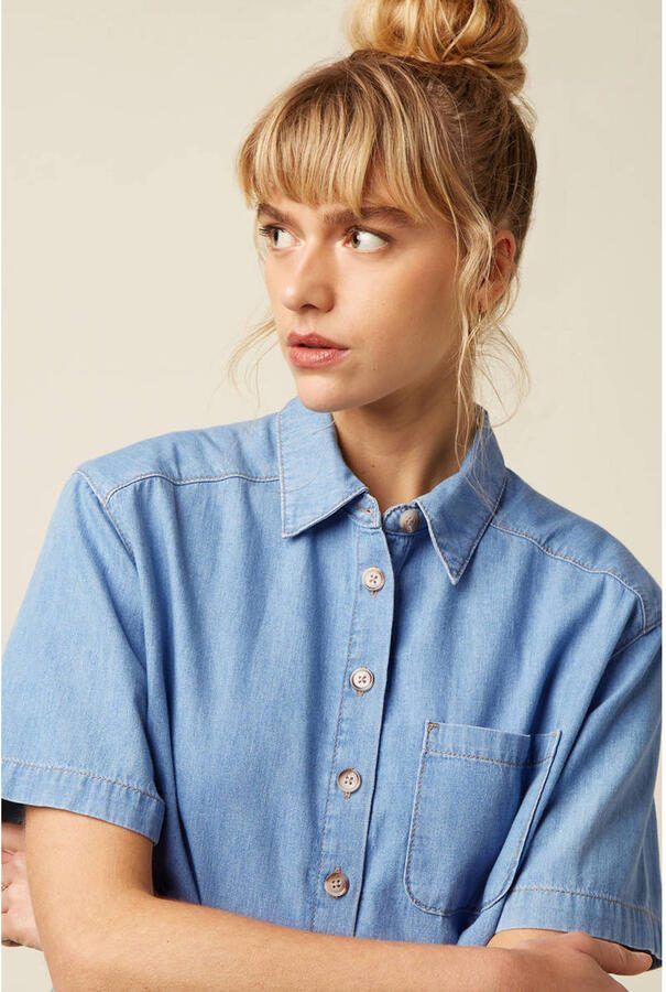 King Louie blouse light blue denim - Foto 3