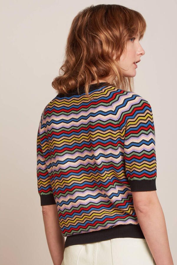 King louie Faye Breeze Top Korte Mouw Multicolor Dames