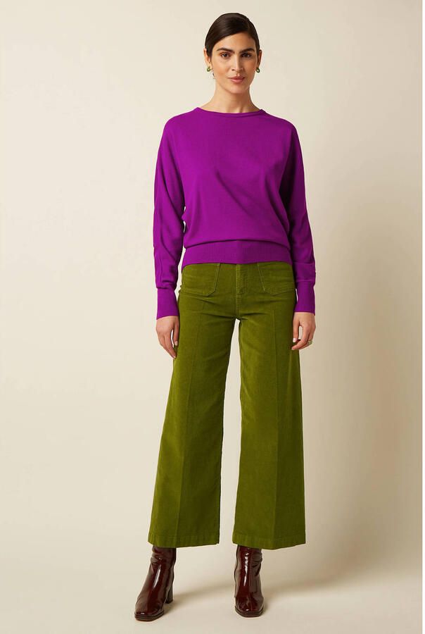 King Louie flared jeans groen