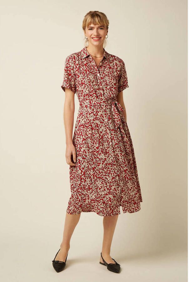 King louie Jurk Olive Dress Paradis Chili Red