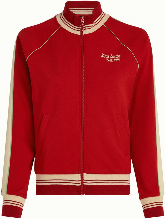King louie Trainingsjack Lila Coljack Daytona Sweat Chili Red - Foto 2