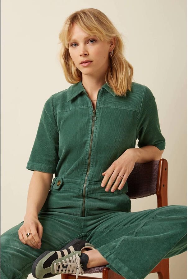 King louie Jumpsui Garbo Zip Jumpsuit 07479 Matcha Green