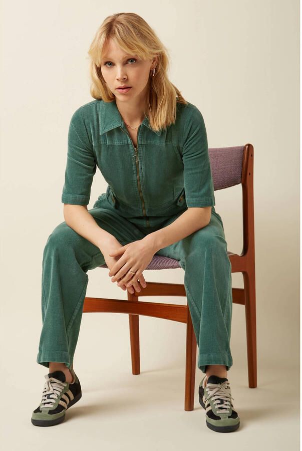 King louie Jumpsui Garbo Zip Jumpsuit 07479 Matcha Green - Foto 2