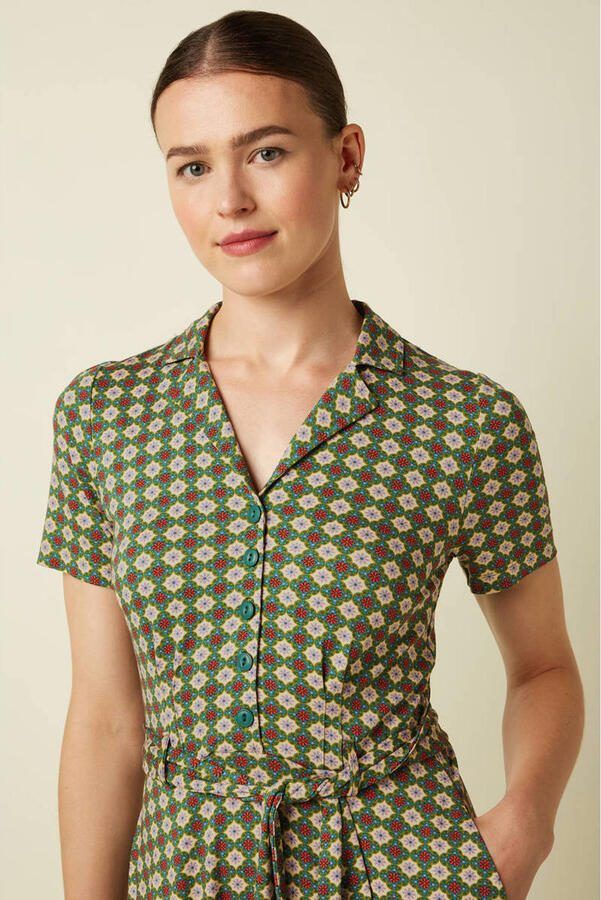 King Louie midi jurk groen