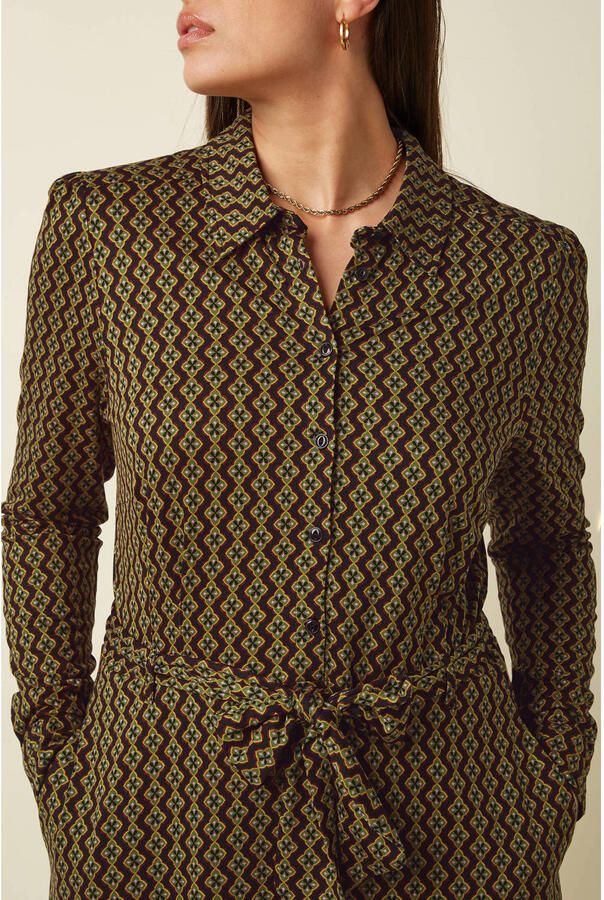 King Louie midi jurk met print zwart
