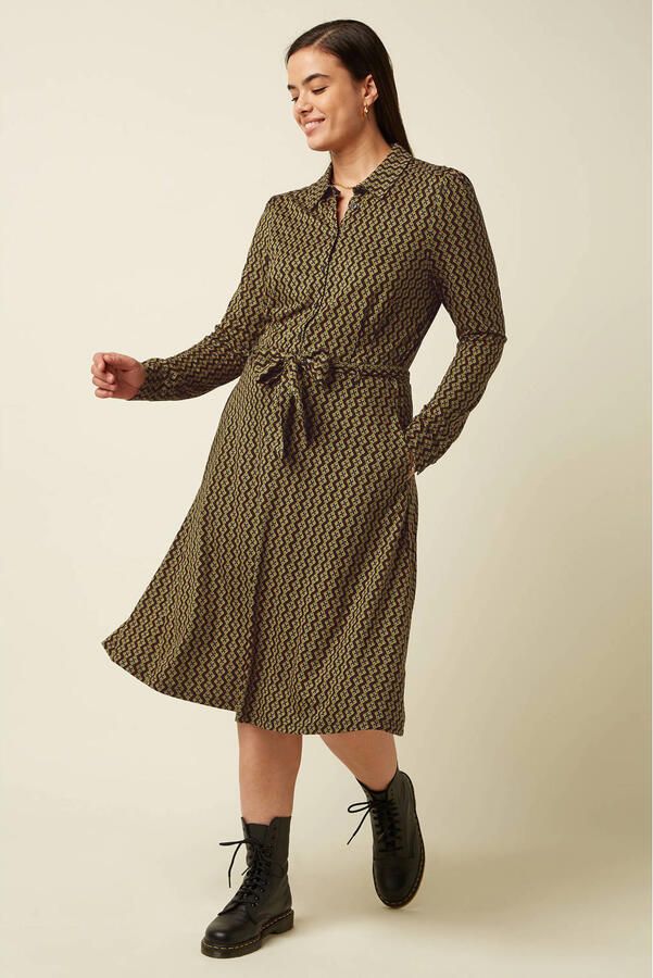 King Louie midi jurk met print zwart - Foto 2