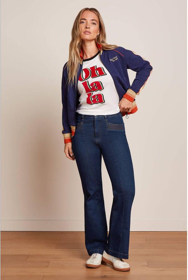 King louie Flared Bootcut Chris Pants Onyx Denim 09730 Deep Blue - Foto 2