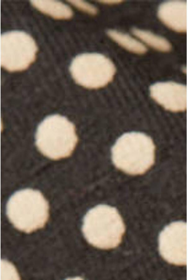 King Louie wide leg high waist broek met stippen zwart - Foto 2