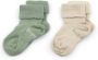 KipKep bio-katoen blijf-sokken 0-12 maanden set van 2 calming green Groen 6-12 mnd - Thumbnail 1