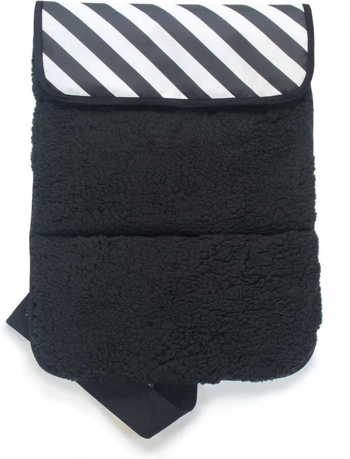 KipKep Napper verschoonmatje Black Stripes Zwart All over print - Foto 2