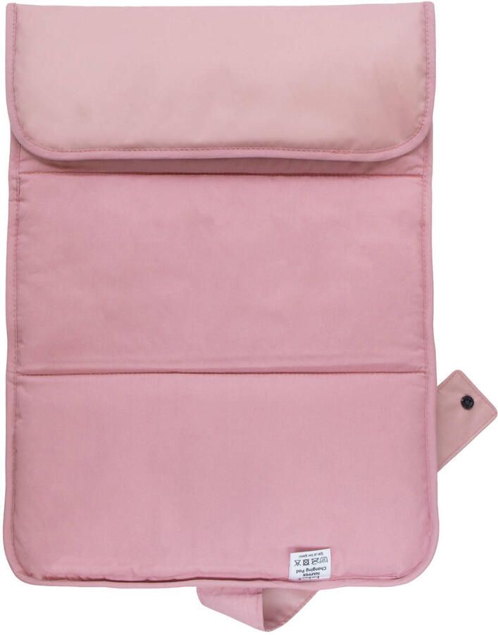 KipKep Napper verschoonmatje roze Effen | Verschoonmatje van - Foto 2