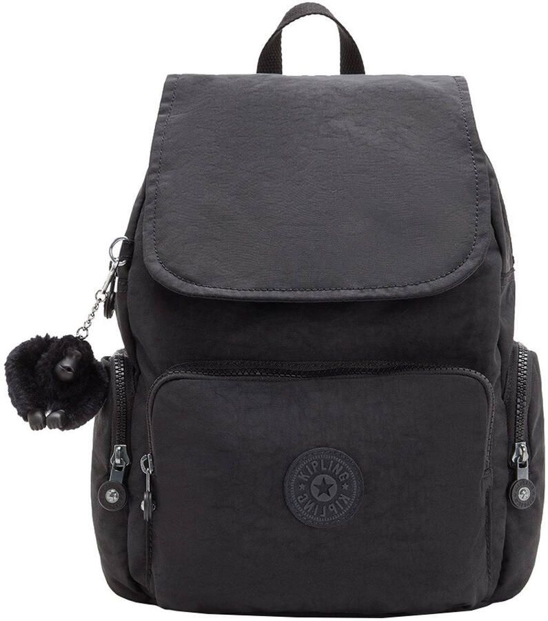 Kipling City Zip Rugzak Black Dames