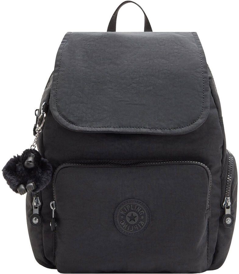 Kipling City Zip Rugzak Black Dames