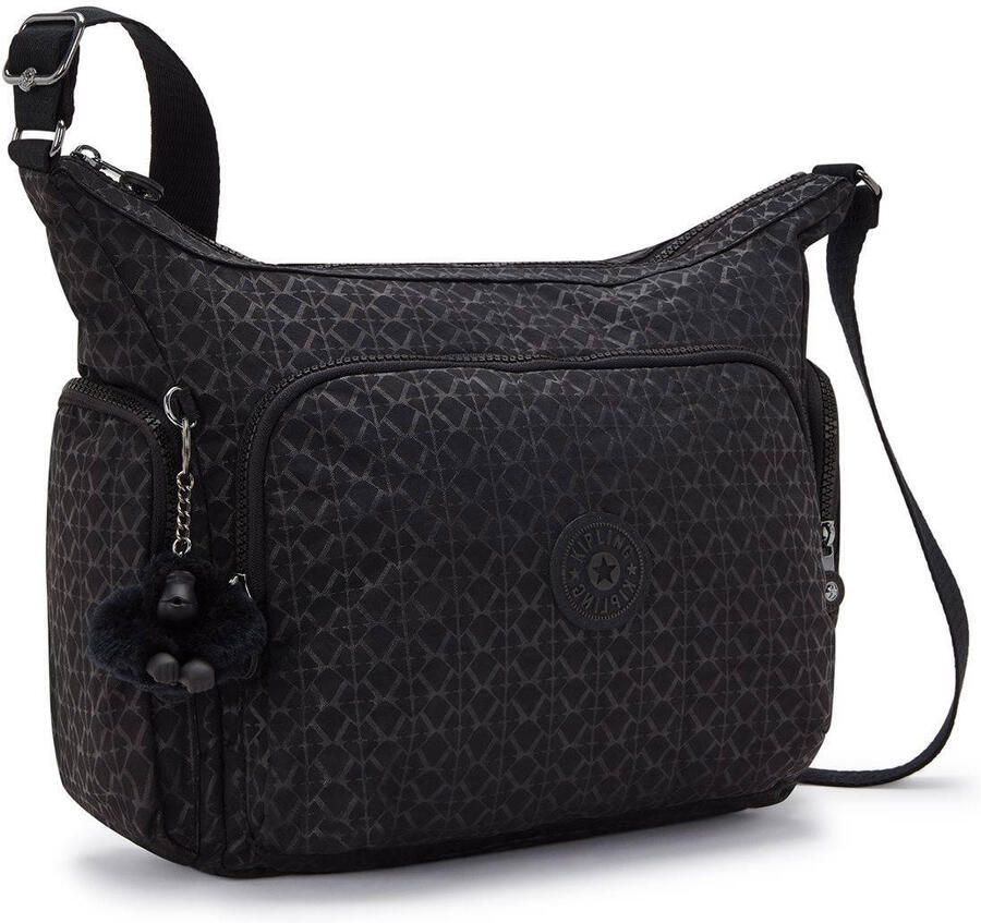 Kipling tas met print zwart - Foto 2