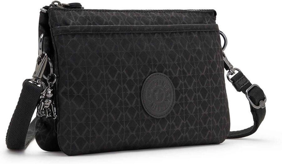 Kipling tas met print zwart - Foto 3
