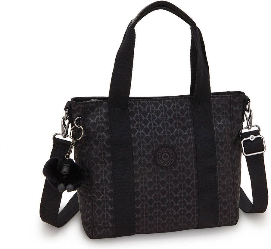 Kipling tas met print zwart - Foto 2