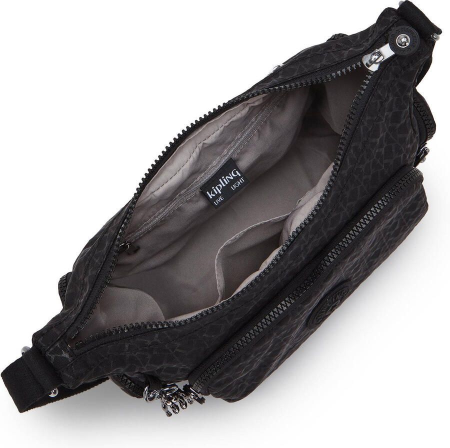 Kipling tas met print zwart - Foto 2