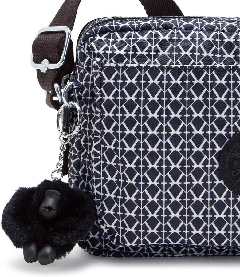Kipling tas met print zwart - Foto 3