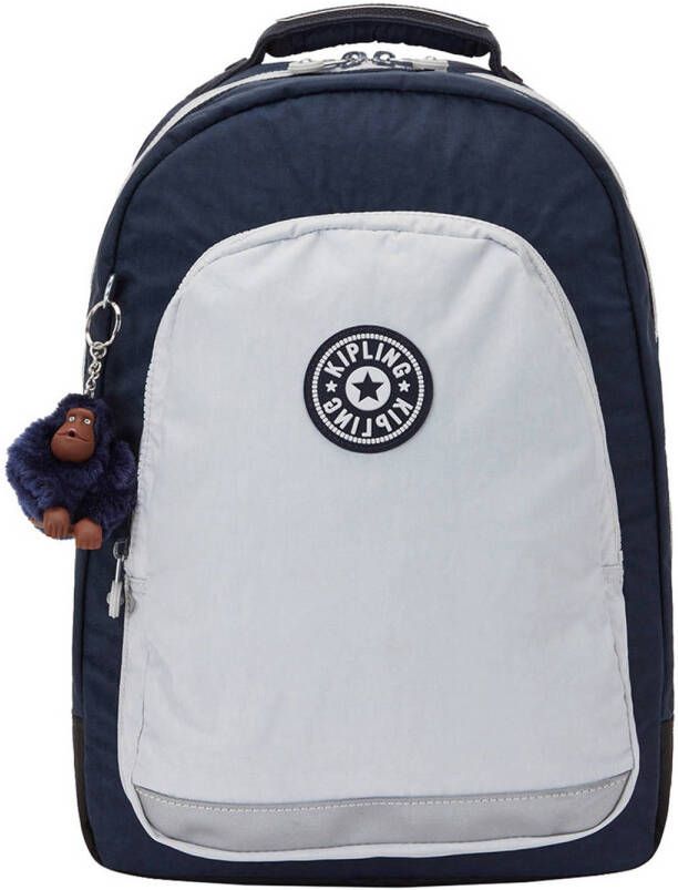 Kipling rugzak Class Room true blue grey