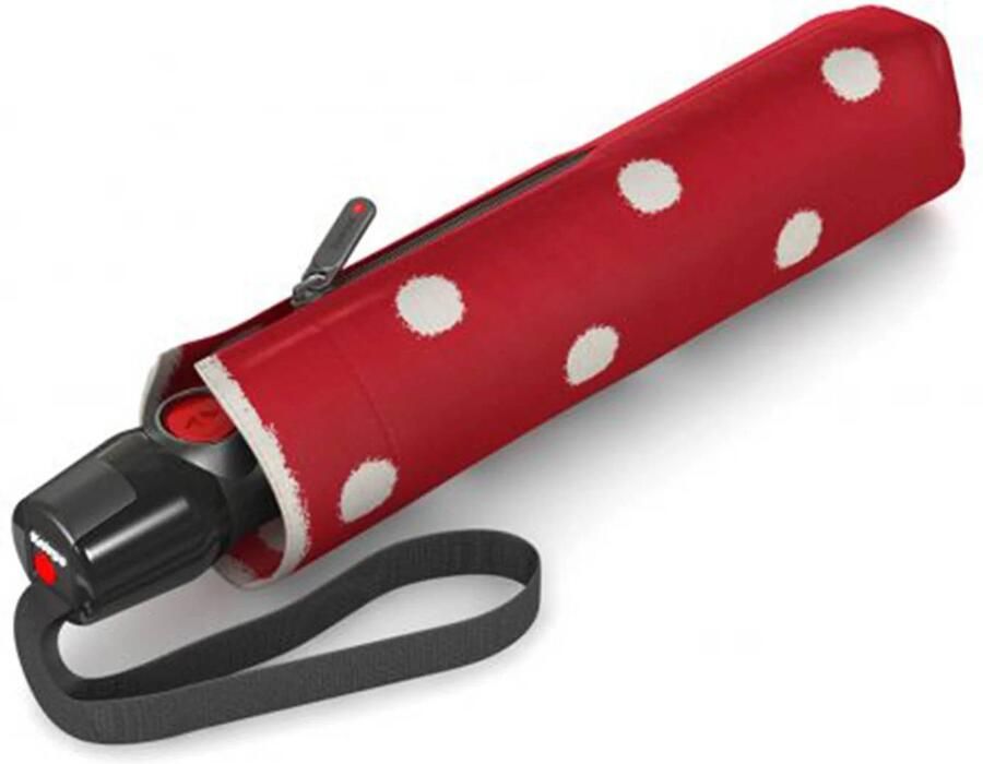 Knirps paraplu T-200 Medium duomatic rood wit - Foto 2