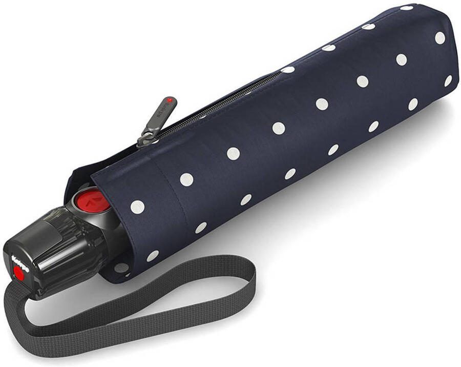 Knirps paraplu T.200 Medium Duomatic met stippen donkerblauw - Foto 3