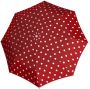 Knirps paraplu T-200 Medium duomatic rood wit - Thumbnail 1