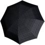 Knirps geruite paraplu T-200 Medium Duomatic zwart - Thumbnail 1